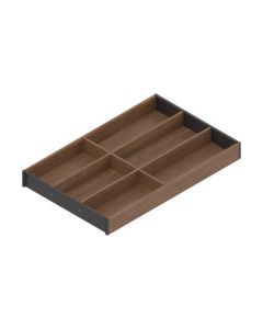 AMBIA-LINE Bandeja-cubertero para LEGRABOX Cajón, Diseño en madera, 6 Cuberteros, LN=500 mm, Ancho=300 mm