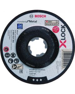 Disco de Desbaste X-LOCK Standard para Metal 115x6,0mm
