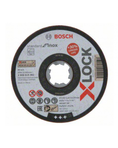 Disco de Corte X-LOCK Standard for Inox, T41, 115 x 1.6 x 22.23 mm