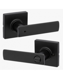Cerradura baño Kwikset Breton negro mate