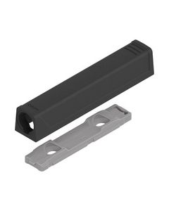 Placa soporte TIP-ON para puertas, Versión larga, recto, Tornillos