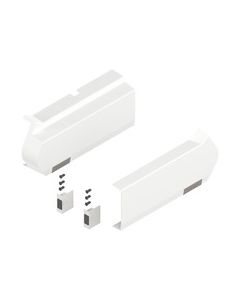 Compás abatible plegable AVENTOS HF, Tapa grande (incl. Interruptor de activación para taladrar, incluido), liso, dra+izq, para Apto para SERVO-DRIVE, con impresión (Aviso de seguridad)
