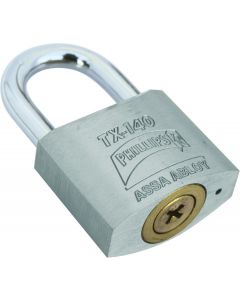 CANDADO METÁLICO 12 PERNOS 41 MM MOD. TX-140 LLAVE TETRA EXTRA SEGURIDAD