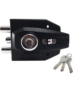 CERRADURA DE SOBREPONER ALTA SEGURIDAD MOD. AS-2000 ANE NEGRA