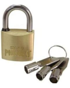 CANDADO DE LATÓN SÓLIDO 7 PERNOS 40 MM MOD. ST-40 ALTA SEGURIDAD