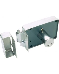 CERRADURA DE SOBREPONER INOXIDABLE HS-4000-AS INSTA-FÁCIL DER.