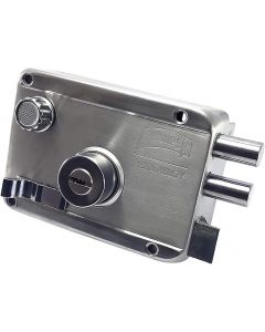 CERRADURA DE SOBREPONER INOXIDABLE HS-4100-AS INSTA-FÁCIL DER.