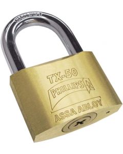 CANDADO DE LATÓN SÓLIDO 16 PERNOS 50 MM MOD. TX-50 ALTA SEGURIDAD