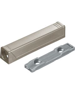 Placa soporte TIP-ON para puertas, Versión larga, niquelado