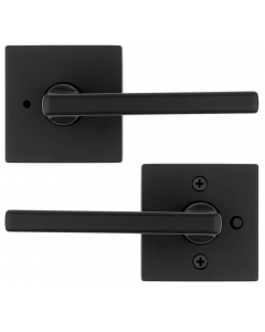 Cerradura de privacidad negra Halifax Kwikset 97300-949