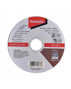  DISCO ABRAS CORTE P/AC-INOX 115X1.2X22MM