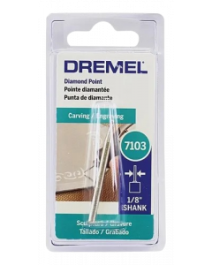 Dremel 7103 Punta de Diamante 1/8 Pulgadas para Materiales Duros 