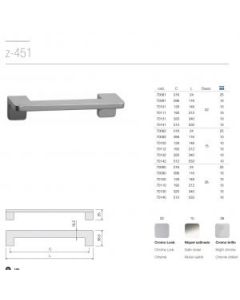 Jaladera de Zamak Didheya Z 451