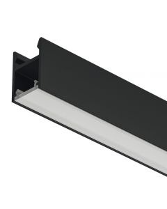 Perfil para montaje bajo estante, perfil 2103, para tiras LED, NEGRO  Pedir por separado grapas 833.74.893