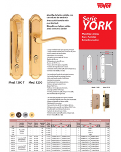 310H20DLP10 CERRAD. YORK DER. L.P. ENTRADA