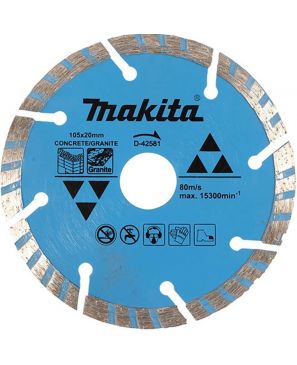 Disco Concreto Granito Turbo 105x20mm Makita D-42581