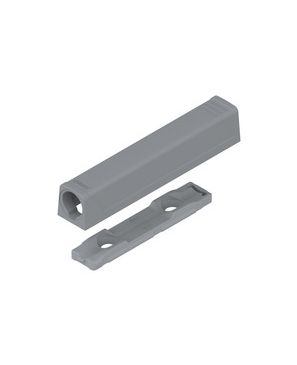 Placa soporte TIP-ON para puertas, Versión larga, recto, Tornillos