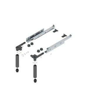 SPACE STEP Juego, Materia plástica/acero, LN=460 mm