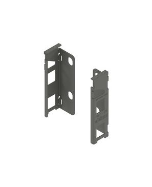 LEGRABOX Adaptadores para trasera en madera, Altura M (106 mm), dra+izq gris orión mate