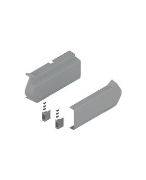 Compás abatible plegable AVENTOS HF, Tapa grande (incl. Interruptor de activación para taladrar, incluido), liso, dra+izq, para Apto para SERVO-DRIVE, con impresión (Aviso de seguridad)