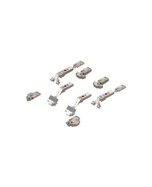 CLIP top Bisagra intermedia de aluminio para compas abatible plegable AVENTOS 134° (Juego), sin muelle, Caz.: p. atornillar
