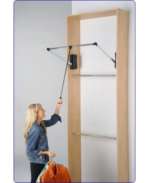 Elevador para Guardarropa de 890 mm - 1210 mm para 15 Kg