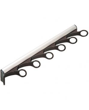 Portamascadas Extraible en Aluminio Mate