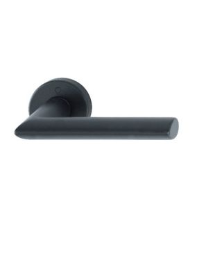 1140/42K STOCKHOLM JUEGO DE MANIJAS ALUMINIO ROSETA REDONDA ACABADO NEGRO MATE HOPPE