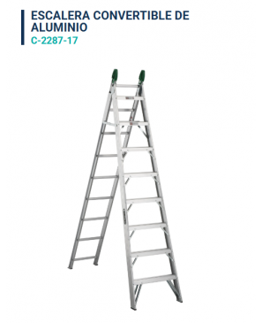 Mod. C-2287 Escalera Convertible 17 escalones