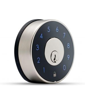 Cerrojo WiFi, Contraseña Numérica y Bluetooth. hasta 50 usuarios vía App, 50 Contraseñas de 4 a 8 dígitos y Llave Mecánica. Cierre Automático y Modo de Paso. Necesita Gateway WiFi 324 