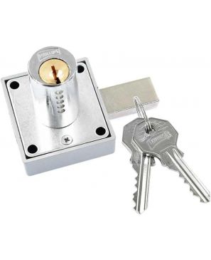 Cerradura Para Mueble Modelo 250 Acabado Cromo 