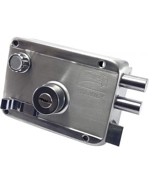 CERRADURA DE SOBREPONER INOXIDABLE HS-4100-AS INSTA-FÁCIL DER.