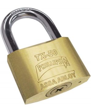 CANDADO DE LATÓN SÓLIDO 16 PERNOS 50 MM MOD. TX-50 ALTA SEGURIDAD