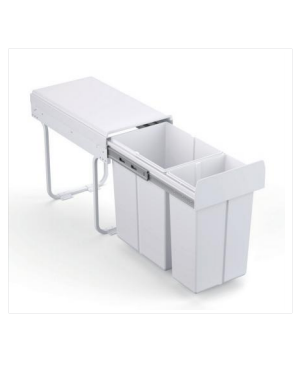 DB-30BS 30L (20L+10L) GRIS BOTE DE BASURA 362X490X430