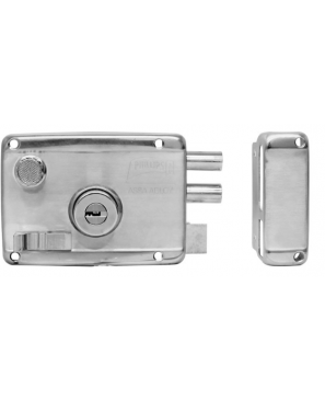 CERRADURA DE SOBREPONER INOXIDABLE HS-4100-AS INSTA-FÁCIL DER.