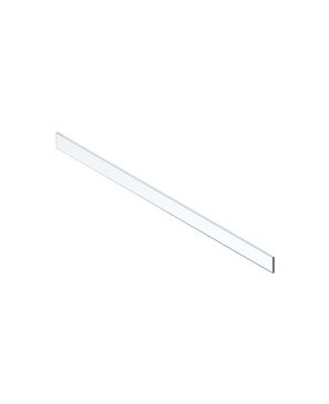 LEGRABOX Elemento de inserción - delante, Altura 70 mm, ANM=1200 mm (15/16 mm), Vidrio transparente, para LEGRABOX pure/free