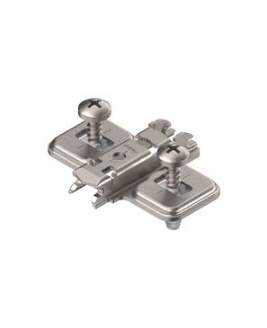 CLIP Base, en cruz, 0 mm, Acero, con tetón expansible EXPANDO, AA: Agujero coliso BCOR