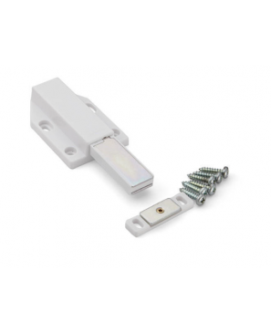 Pestillo magnético táctil de carrera larga, blanco - ML-120/WHT