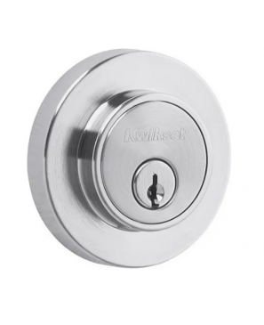 Cerrojo Kwikset Taipei Llave-llave Cromo Pulido
