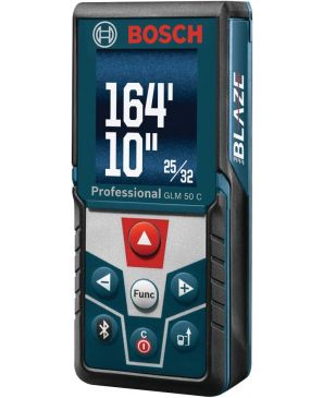 Bosch Blaze GLM 50 C - Medidor de distancia láser con pantalla retroiluminada a color 