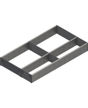 ORGA-LINE Juego de división en compartimentos (ocupación parcial), para TANDEMBOX Cajón, LN=550 mm, Ancho=291 mm