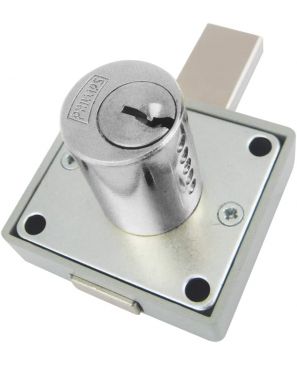 Cerradura Para Mueble Modelo 250 Acabado Cromo 