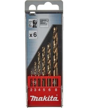 JGO. DE BROCAS HSS-CO P/MET 6 PZAS 2-8MM