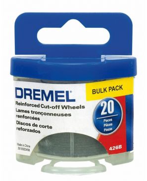 Dremel 426B - Ruedas de corte para herramientas giratorias reforzadas (20 unidades, 1-1/4 pulgadas) 