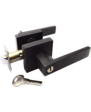 Cerradura de Manija Yale Línea Premium para Recámara y Entrada Castelli Bronce Antiguo