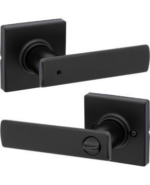 Cerradura baño Kwikset Breton negro mate