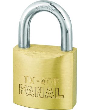FANAL CS1-TX-40F Candado de Latón Solido Extra Seguridad 
