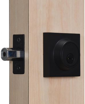 Yale MX89525 Cerrojo Argos Cuadraddo Llave-Mariposa, Negro