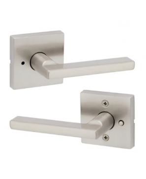 Manija Halifax Kwikset Baño Nickel Satinado