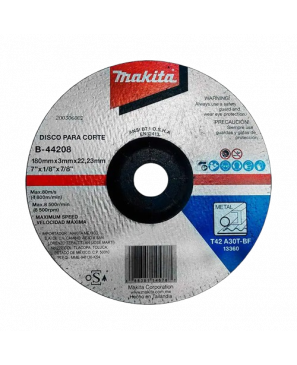 DISCO ABRASIVO CORTE 7" P/METAL MAKITA